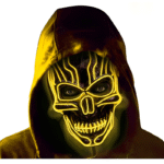Skull horror mask with LED cold light strips – party and dance costume props - Image 6