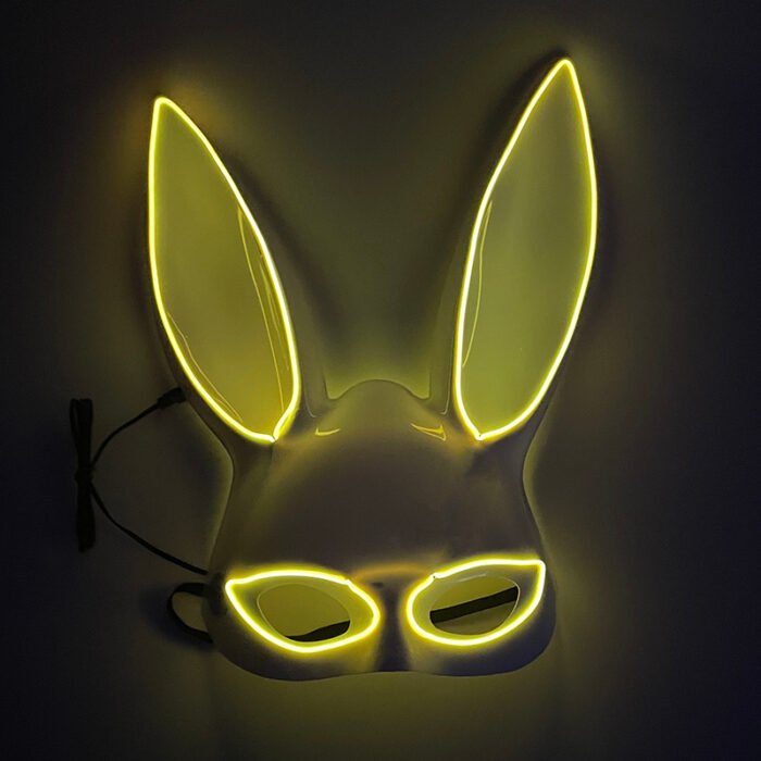 LED Light - Up Mask: Cold - Light Half - Face Bunny Girl Prop for Parties, Performances, Bars, Disco, and Masquerades - Image 10