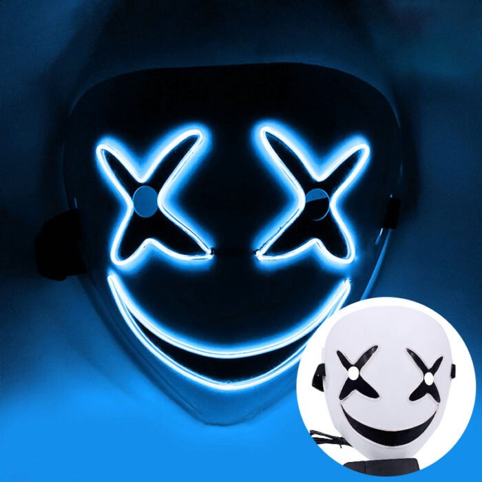 Marshmello Top 100 LED Light-Up Mask, Halloween DJ Music Festival Party Prop - Image 10