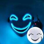 Light-Up Mask - LED "Black Bullet" Hiruko Kagemitsu Mask, Cosplay Ghost Face, Light-Up "Darker than Black" Prop - Image 10