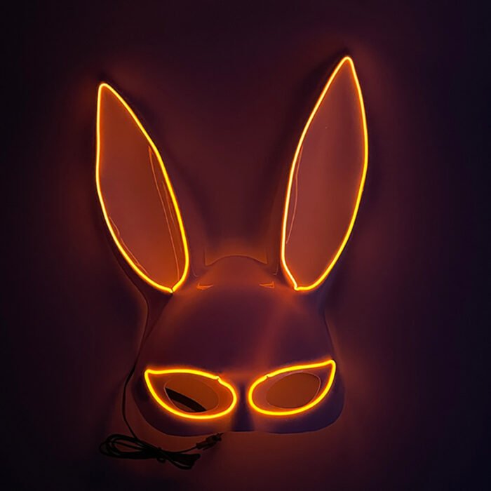 LED Light - Up Mask: Cold - Light Half - Face Bunny Girl Prop for Parties, Performances, Bars, Disco, and Masquerades - Image 11