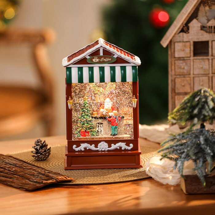 Light-Up Snow-Floating Music Box - Christmas Gift, Santa Wind Lamp, Christmas Tree Decoration & Night Light - Image 4