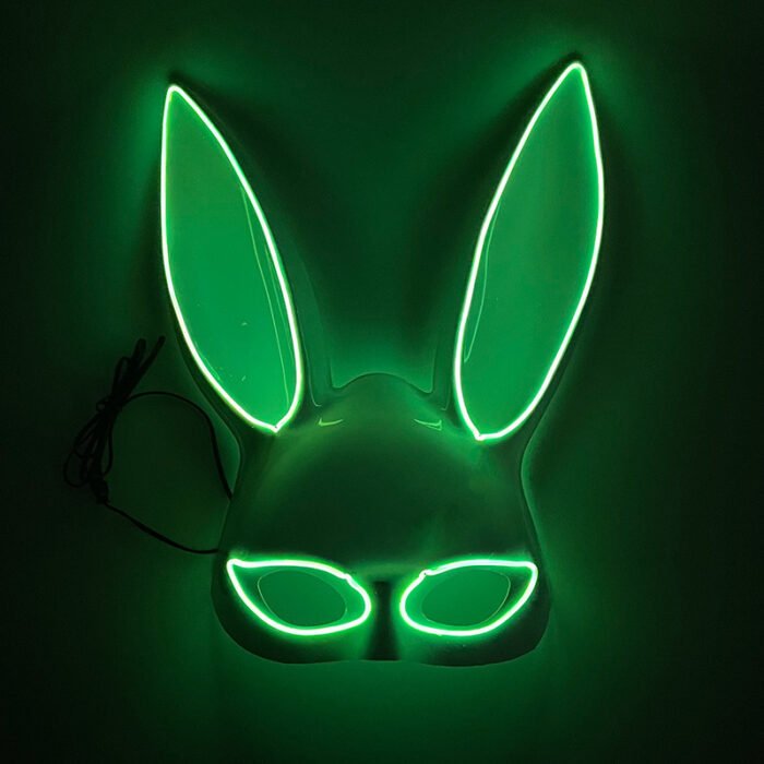 LED Light - Up Mask: Cold - Light Half - Face Bunny Girl Prop for Parties, Performances, Bars, Disco, and Masquerades - Image 14