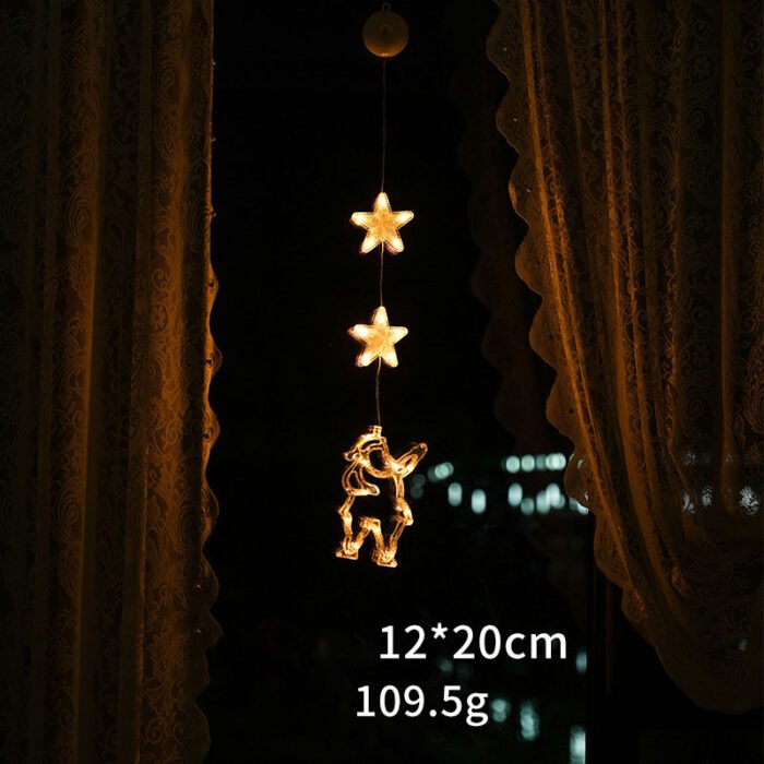 LED Christmas Suction Cup Lights - Festive Ambience Decorative Hanging Lights for Creative Room & Window Display - Image 15