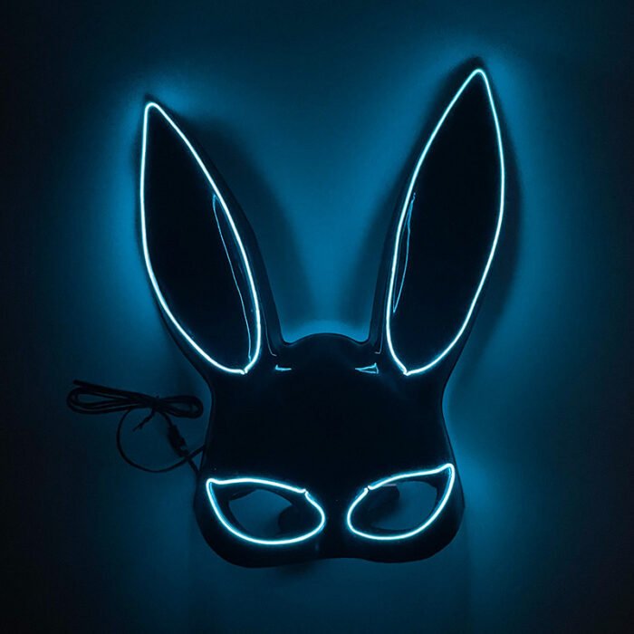 LED Light - Up Mask: Cold - Light Half - Face Bunny Girl Prop for Parties, Performances, Bars, Disco, and Masquerades - Image 15