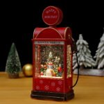 Christmas Gift: Santa Wind Lamp with Light-Up Snow-Globe Music Box, Christmas Tree Ornament & Night Light - Image 4
