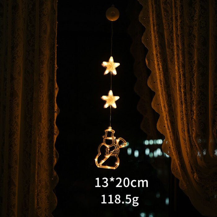 LED Christmas Suction Cup Lights - Festive Ambience Decorative Hanging Lights for Creative Room & Window Display - Image 16