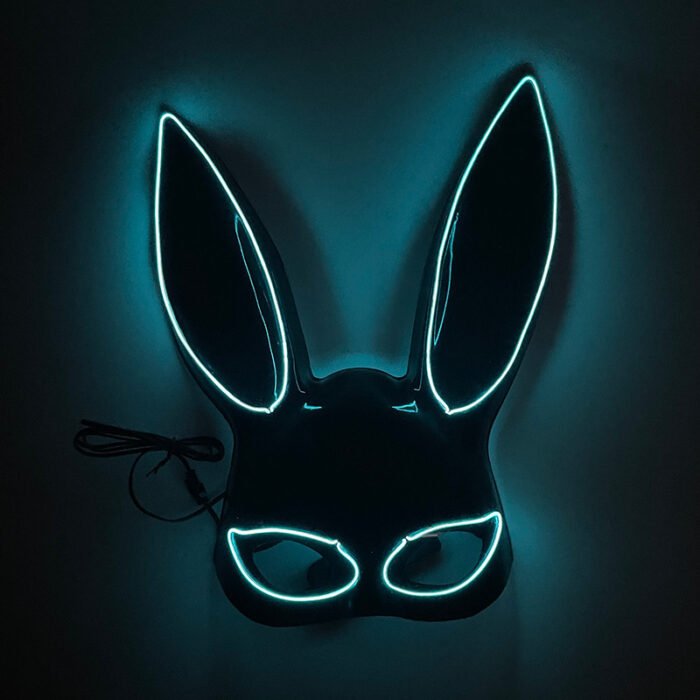 LED Light - Up Mask: Cold - Light Half - Face Bunny Girl Prop for Parties, Performances, Bars, Disco, and Masquerades - Image 16
