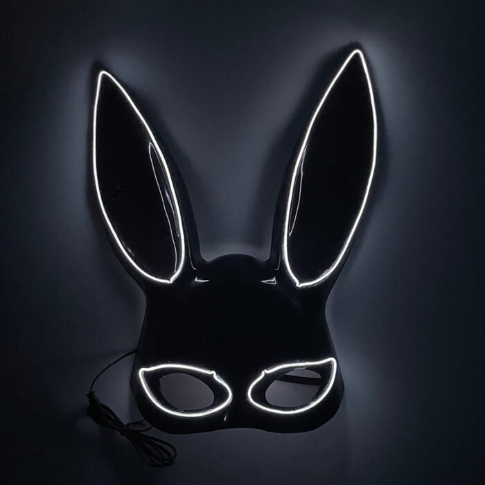 LED Light - Up Mask: Cold - Light Half - Face Bunny Girl Prop for Parties, Performances, Bars, Disco, and Masquerades - Image 18