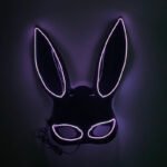 LED Light - Up Mask: Cold - Light Half - Face Bunny Girl Prop for Parties, Performances, Bars, Disco, and Masquerades - Image 19