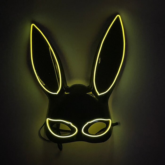 LED Light - Up Mask: Cold - Light Half - Face Bunny Girl Prop for Parties, Performances, Bars, Disco, and Masquerades - Image 20