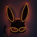 LED Light - Up Mask: Cold - Light Half - Face Bunny Girl Prop for Parties, Performances, Bars, Disco, and Masquerades - Image 21