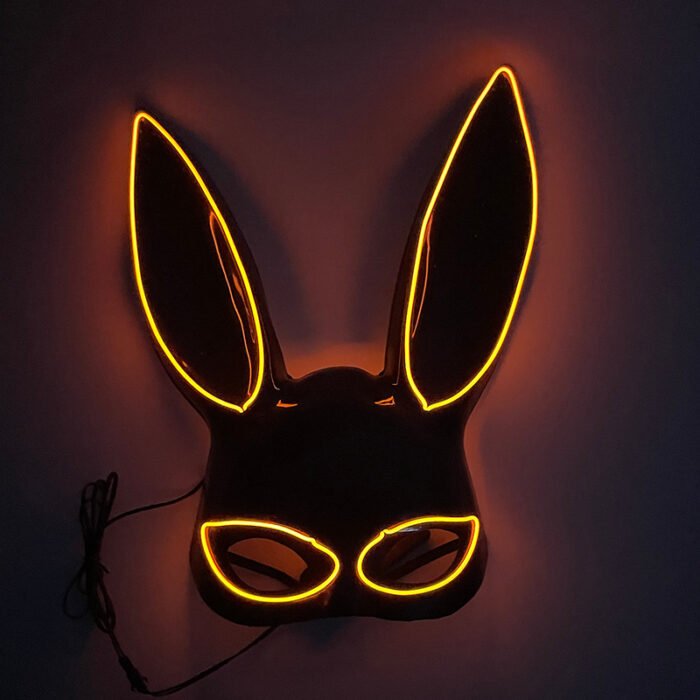 LED Light - Up Mask: Cold - Light Half - Face Bunny Girl Prop for Parties, Performances, Bars, Disco, and Masquerades - Image 21