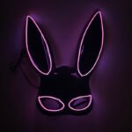 LED Light - Up Mask: Cold - Light Half - Face Bunny Girl Prop for Parties, Performances, Bars, Disco, and Masquerades - Image 22