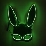 LED Light - Up Mask: Cold - Light Half - Face Bunny Girl Prop for Parties, Performances, Bars, Disco, and Masquerades - Image 24