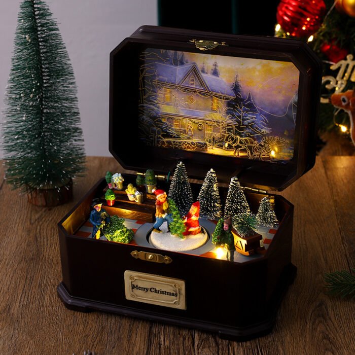 Christmas Gift Music Box: Enchanted Village in a Chest - Image 2