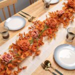 Autumn-colored Money Leaf Garland, Table Decoration