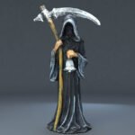 Resin Statue of the Grim Reaper, Handicraft Tabletop Decorative Ornament