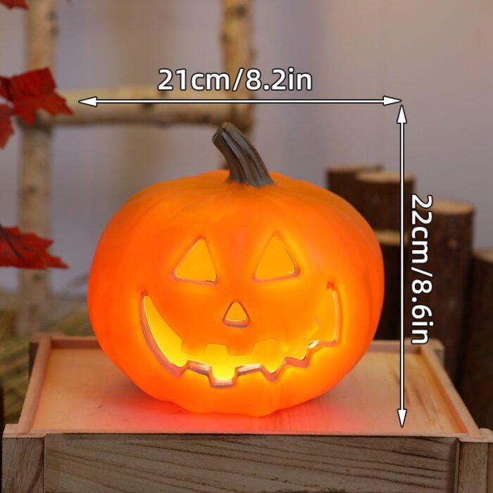 Halloween Ambiance Squad! Plastic pumpkin lanterns with multiple shapes. - Image 9