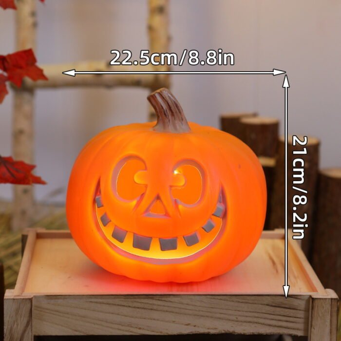 Halloween Ambiance Squad! Plastic pumpkin lanterns with multiple shapes. - Image 4