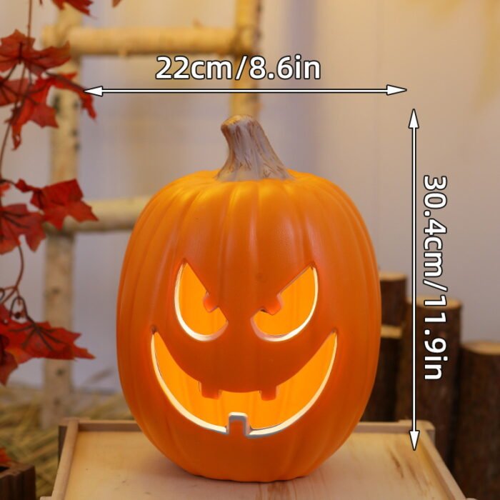 Halloween Ambiance Squad! Plastic pumpkin lanterns with multiple shapes. - Image 2