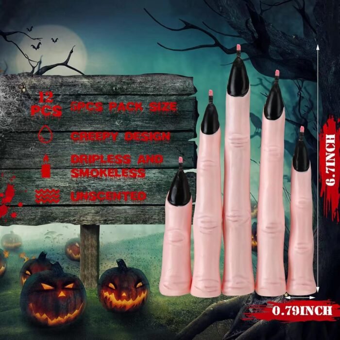 Halloween scary finger candles - Image 4