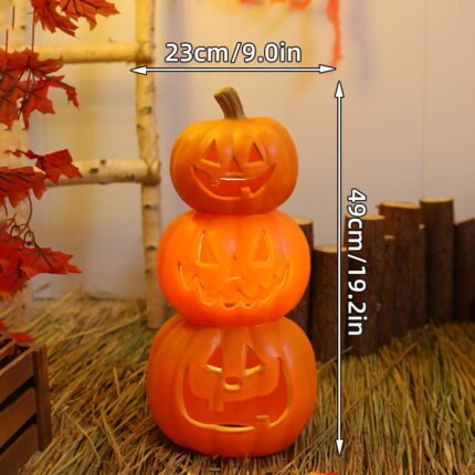 Stacked Pumpkin Lanterns