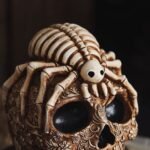 Gothic spider pattern sugar skull - Image 3