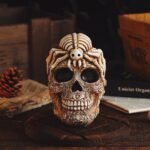 Gothic spider pattern sugar skull - Image 4