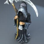 Resin Statue of the Grim Reaper, Handicraft Tabletop Decorative Ornament - Image 3