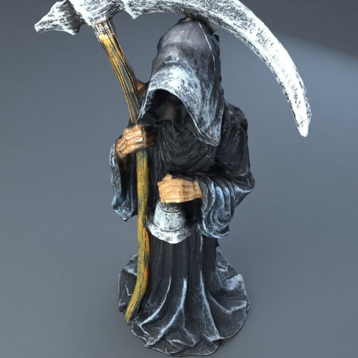 Resin Statue of the Grim Reaper, Handicraft Tabletop Decorative Ornament - Image 3