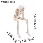 Halloween Skeleton Figurines Set: See - No - Evil, Hear - No - Evil, Speak - No - Evil Decor - Image 5