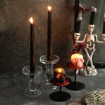 Halloween skull bleeding atmosphere party props, candle table decorations, scene ornaments - Image 2