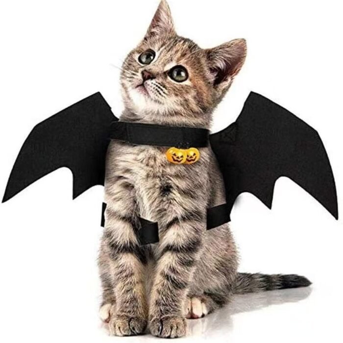 Halloween felt pet decorations: bat wings, pet Halloween toys, felt double wings - Image 1