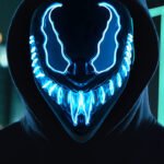 Halloween horror Venom LED light-up mask: a scary costume mask for dance parties and gatherings - Image 2