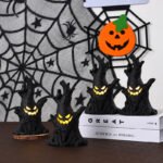 Halloween Decorations: Glowing Pumpkin Lanterns, Ghost Tree Stump Decorations, Ghost Face Electronic Candles for the Ghost Festival - Image 2