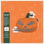 Halloween pumpkin puzzle building block toy – a birthday gift and living room decoration