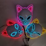 Halloween glowing mask - LED cat face - Image 2