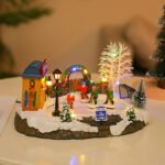 Christmas Decorations: Electric Music - Playing, Light - Up Snow Scene House Resin Crafts, Desktop Ornaments, Christmas Gifts - Image 2