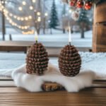 Christmas 3D Pine Cone Candles – Christmas Ambiance Photography Props, Creative Home Decor, and Scented Ornaments