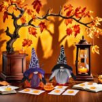 Halloween decorations: Halloween spider, bat, and faceless gnome fabric dolls; Halloween ornaments - Image 2