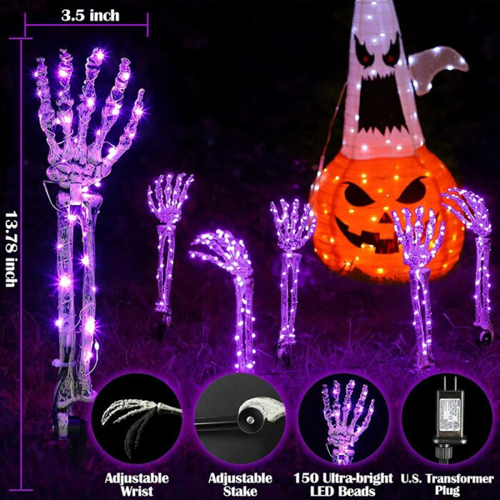 Ghost Hand Halloween Courtyard Glowing Halloween Decoration - Image 1