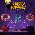 Halloween hanging decorations suction cup lights, festival supplies ornaments, party Halloween LED - shaped lights - Image 3
