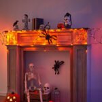 Indoor Halloween funny atmosphere prop decorative lights, party venue decoration spider web lights - Image 4