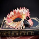 Exquisite Bird Beak Mask for Halloween, Masquerade Carnival, Black Half-face Owl Feather Mask - Image 4