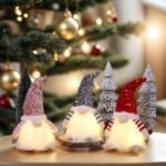Christmas decorations: High-end illuminated gnome dolls, Rudolph, Christmas gift ornaments - Image 3