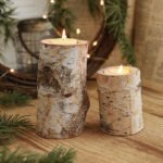 Solid Wood Christmas Candle Holders—festive decorative lamp bases, fragrance containers, candle pedestals, and cup holders, perfect for candlelit dinner setups. - Image 3