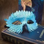 Exquisite Bird Beak Mask for Halloween, Masquerade Carnival, Black Half-face Owl Feather Mask - Image 3