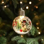 Creative Santa Claus Christmas ball ornaments: transparent plastic hanging balls, ideal for festive atmosphere decoration and Christmas tree - Image 4