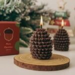 Christmas 3D Pine Cone Candles – Christmas Ambiance Photography Props, Creative Home Decor, and Scented Ornaments - Image 4